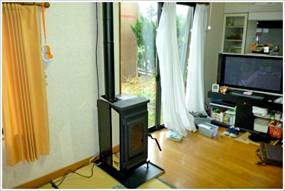 [写真]K様宅 ペレットストーブ設置イメージ