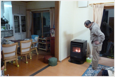 [写真]ペレットストーブ設置イメージ